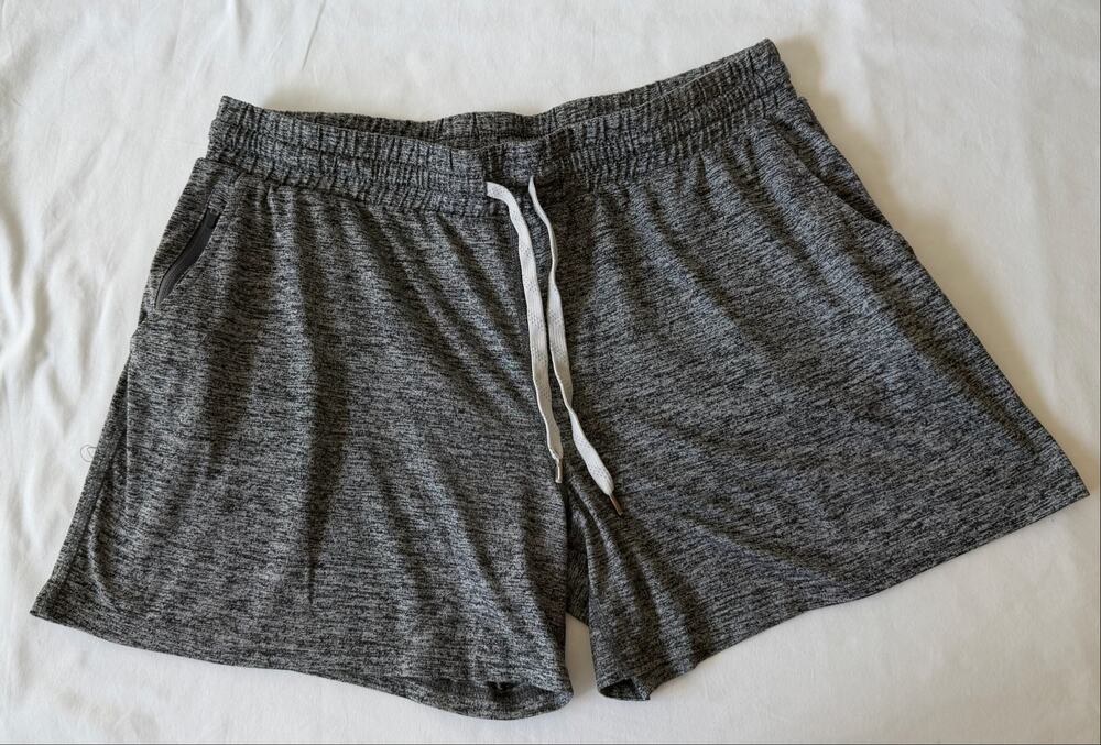 Pacific Trail Heathered Gray Lounge Shorts w/ Drawstring Women’s Size Large